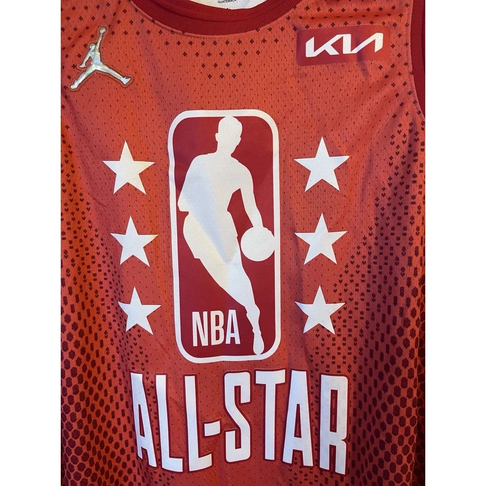 Men's 56 NBA‎ All Star Edition Kevin Durant Jordan 75th Anniversary Jersey Red